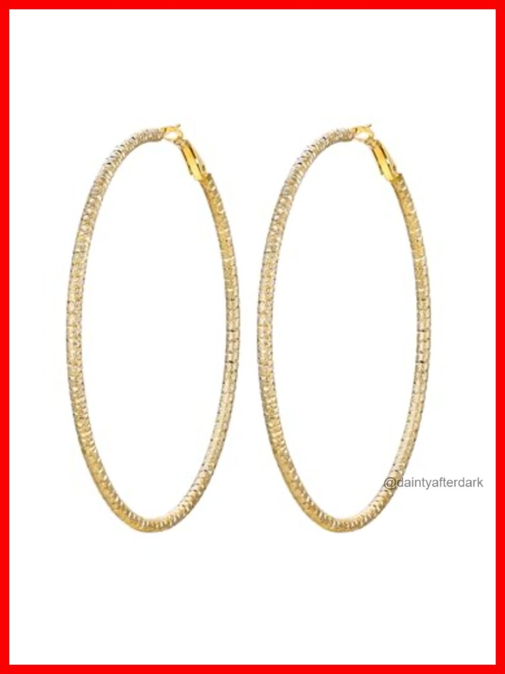 14K Gold Plated Hoop Earrings for Women Stainless Steel Lightweight Hollow Mesh